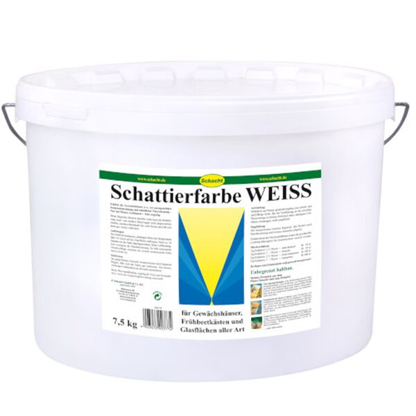 Schattierfarbe-Pulver Brunonia weiß 7,5kg